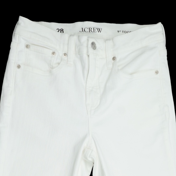 JCREW Size 28 9" Toothpick Jeans in White Wash - $128 BQ310 - Picture 3 of 5